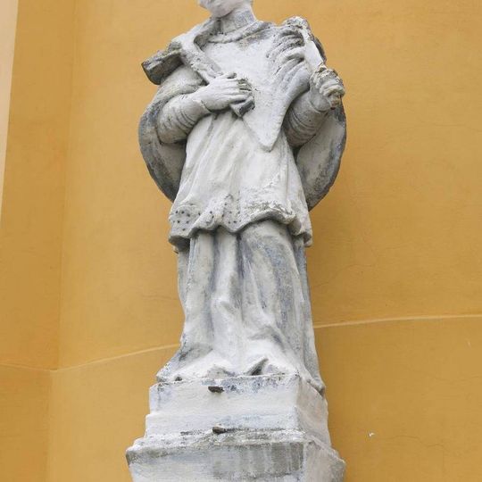 Socha svatého Jana Nepomuckého u kaple v Pohořanech