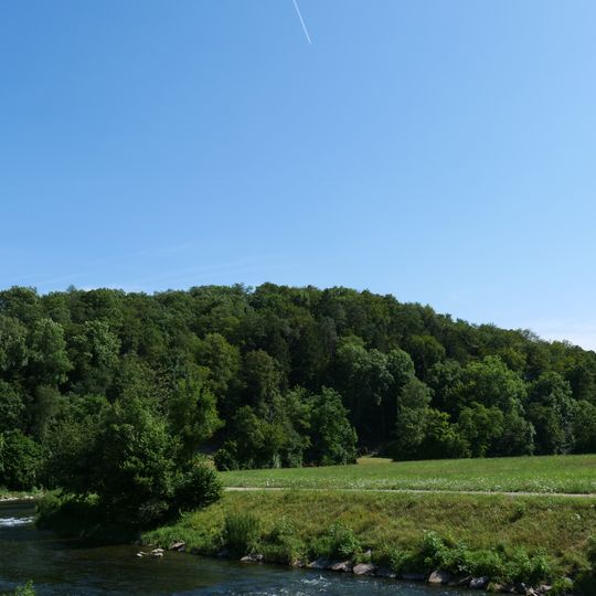 Mangoldsburg / Alte Burg inkl. Glattschlaufe, römische und frühmittelalterliche Höhensiedlung / möglicher Brückenstandort