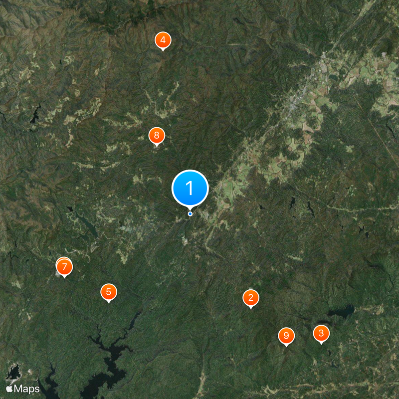 French Broad River Map