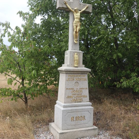 Kříž u staré silnice u Rudíkova