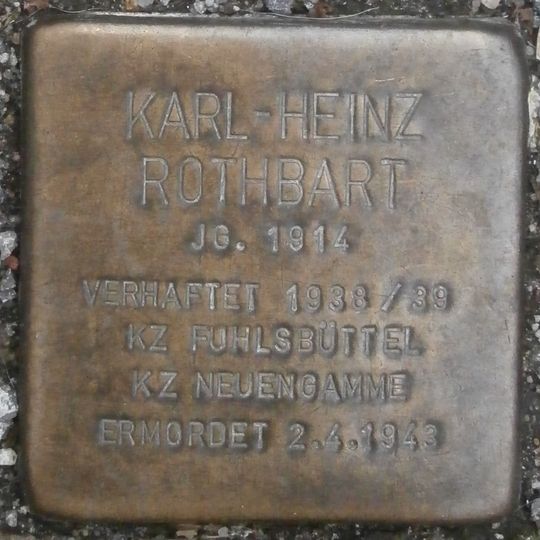 Stolperstein en memoria de Karl-Heinz Rothbart