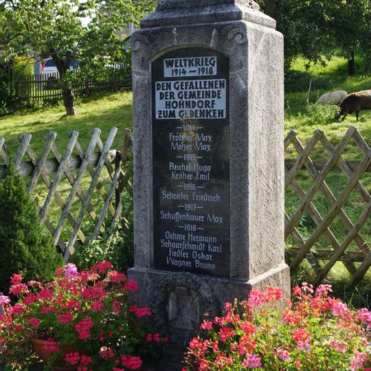 Kriegerdenkmal Hohndorf Dorfstraße 22