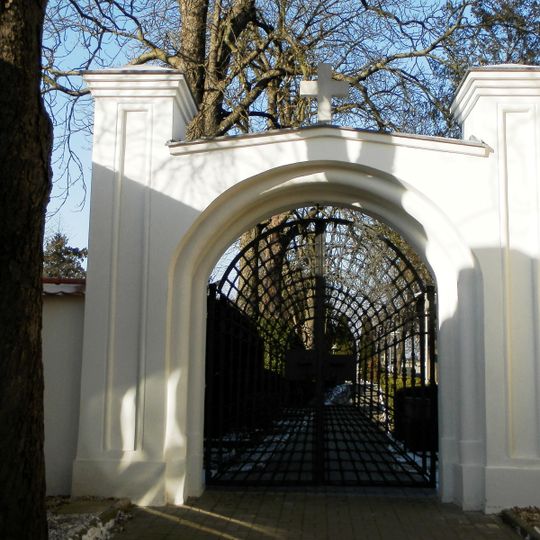 Cemetery gate in Podivín