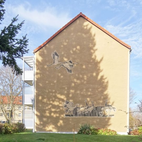 Wall painting „Cranes“