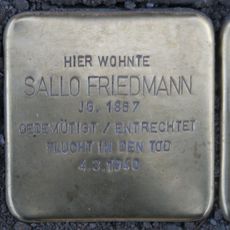 Stolperstein dedicated to Sallo Friedmann
