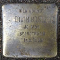 Stolperstein dedicated to Edwin Horowitz