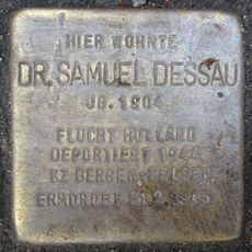 Stolperstein dedicated to Samuel Dessau