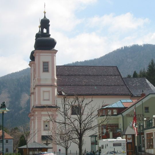 Kath. Pfarrkirche, Wallfahrtskirche Maria Schutz in Göstritz