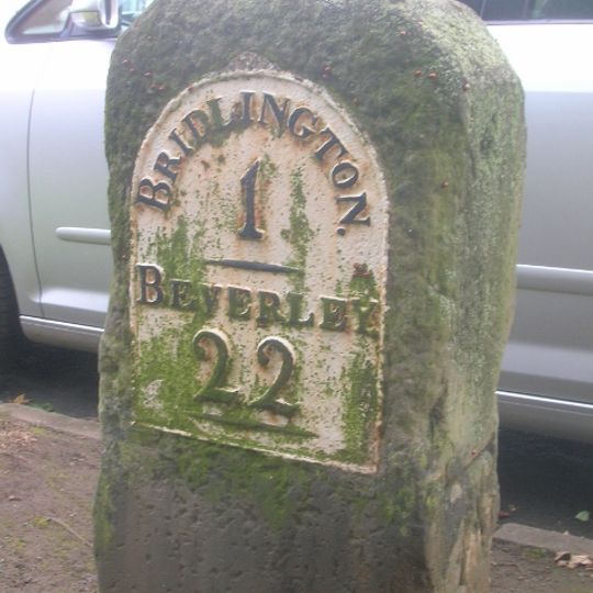 Milestone, Cardigan Road, next to Emmanuel Church
