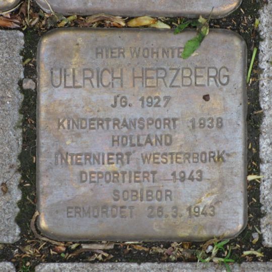 Stolperstein en memoria de Ulrich Herzberg