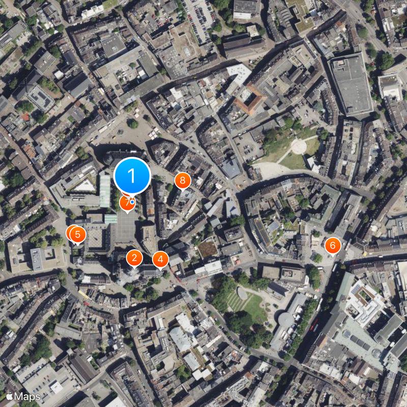 Palace of Aachen Map