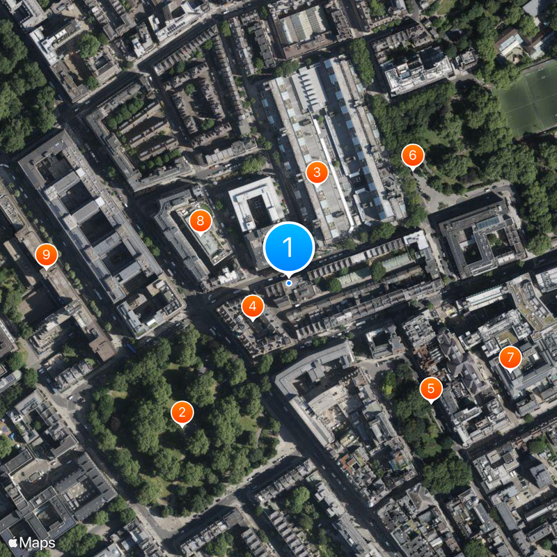 Russell Square Mapa