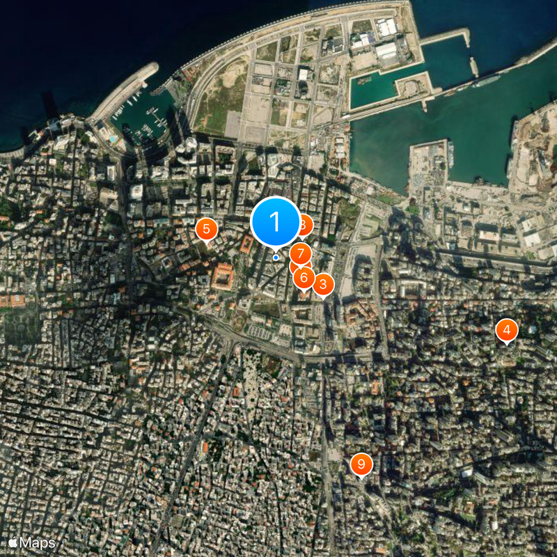 Parliament of Lebanon Map