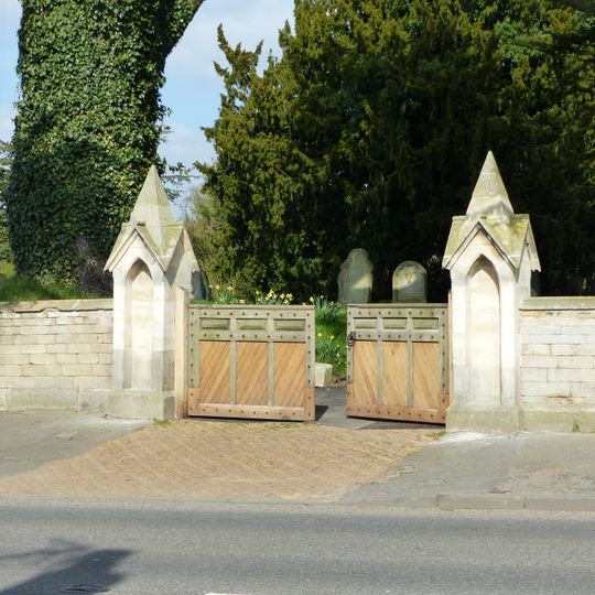 Gate piers to churchyard of Church of St. Michael