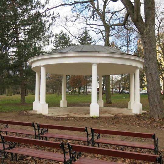 Round pavilion in Teplice castle garden