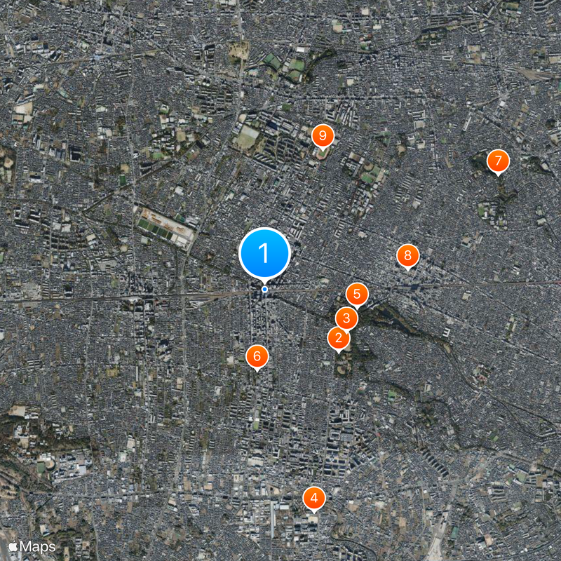 Mitaka Station Map