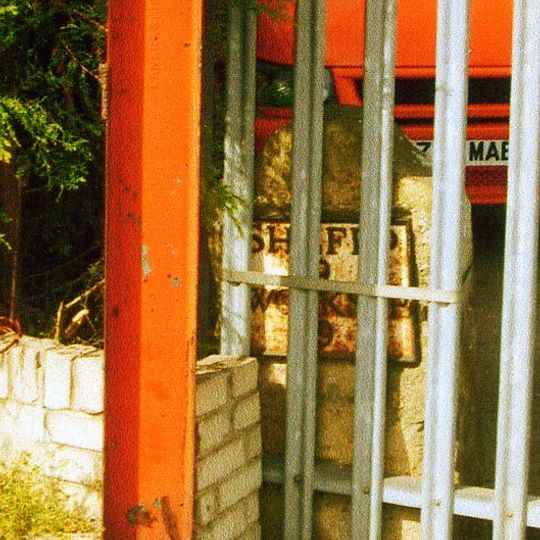 Milestone, cut-off part of Worksop Road B6067 NW side jct 31 of M1
