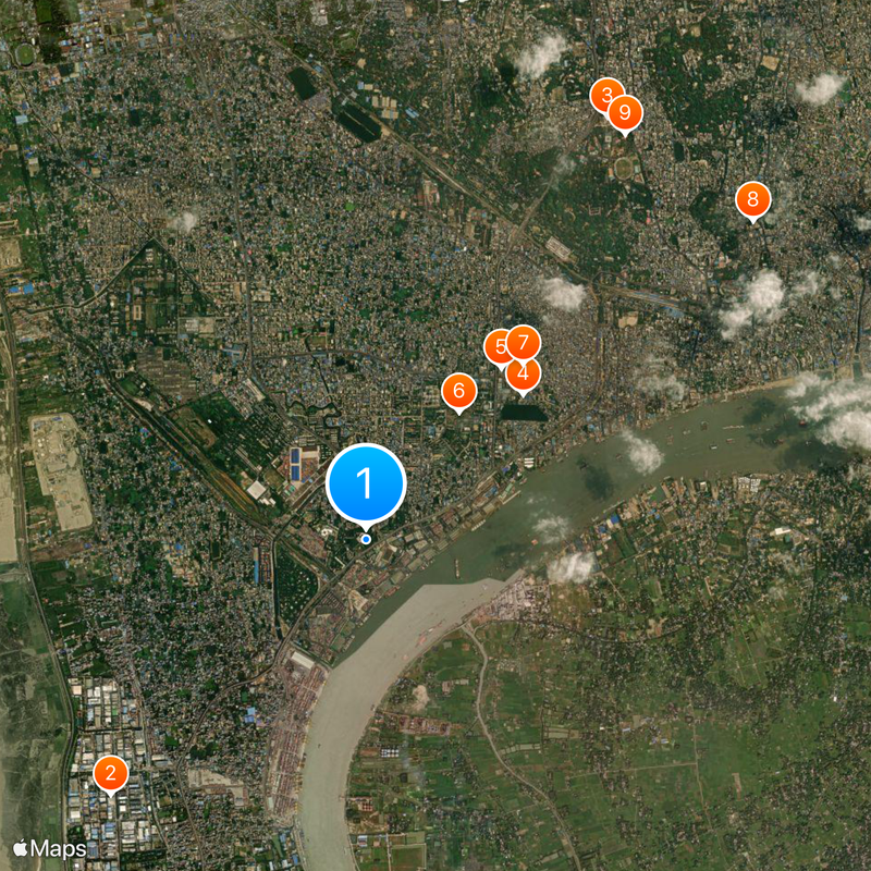 Port of Chittagong Map