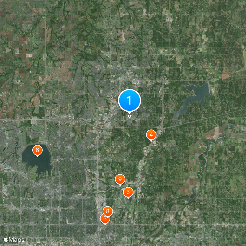 Oklahoma Christian University Map