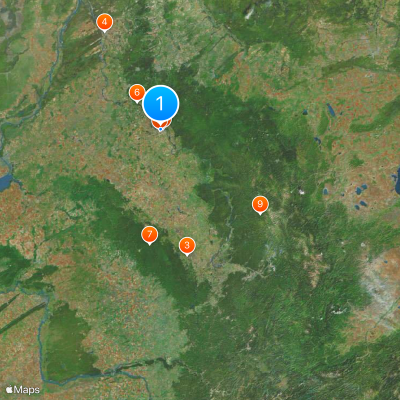 Oblast Kemerowo Karte