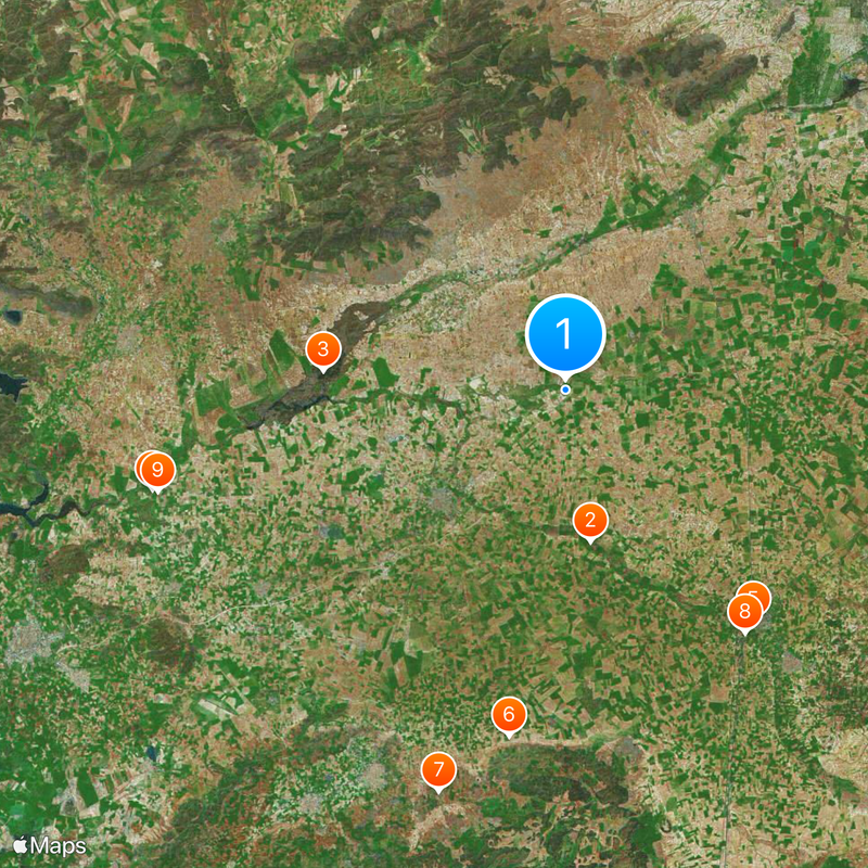 Ojos del Guadiana Map