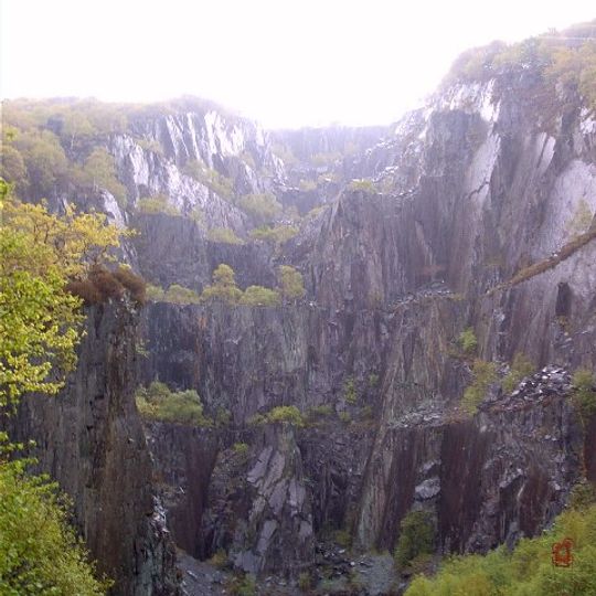 Dinorwig Slate Quarry Mountain Landscape