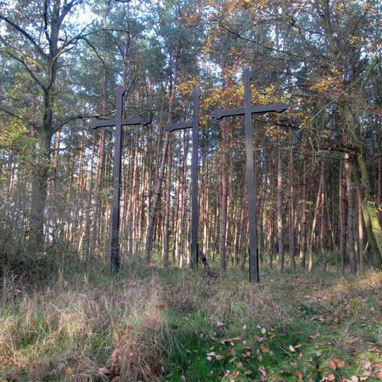 Kříže severovýchodně od Plas v lese