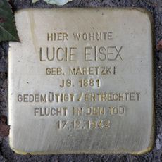 Stolperstein dedicated to Lucie Eisex