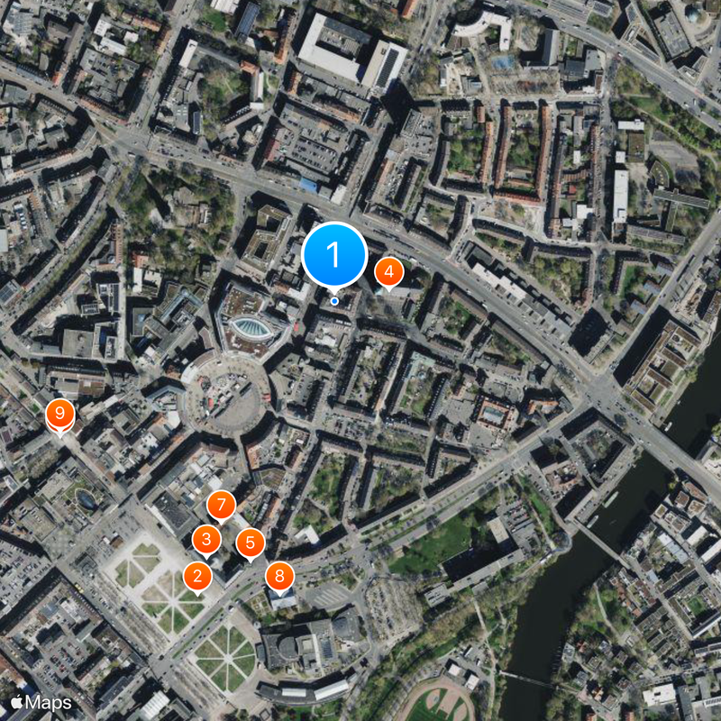 Trams in Kassel Map