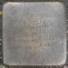Stolperstein en memoria de Karl Schack