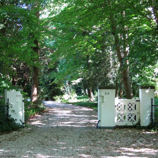 Toegangshek uit 1913, deel uit makend van het complex 'Villa oldenheem'