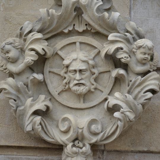 Trojičný stĺp, Trojička, kartuša I.