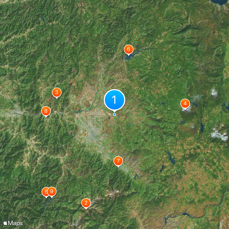 Contea di Jackson Mappa