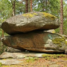 Double balancing rock
