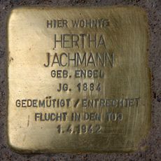 Stolperstein dedicated to Hertha Jachmann