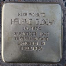 Stolperstein en memoria de Helene Bloch