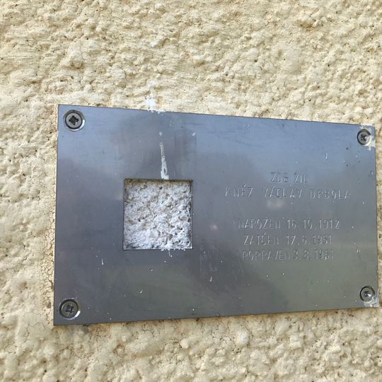 Pamětní deska Václava Drboly