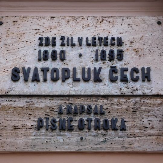 Svatopluk Čech memorial plaque