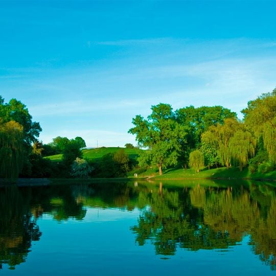 Moczydło Park in Warsaw