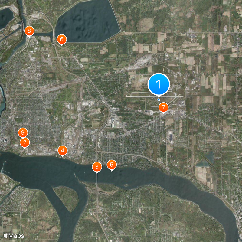 Niagara Falls International Airport Map