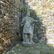 Socha svatého Václava u 2.brány hradu Klenová