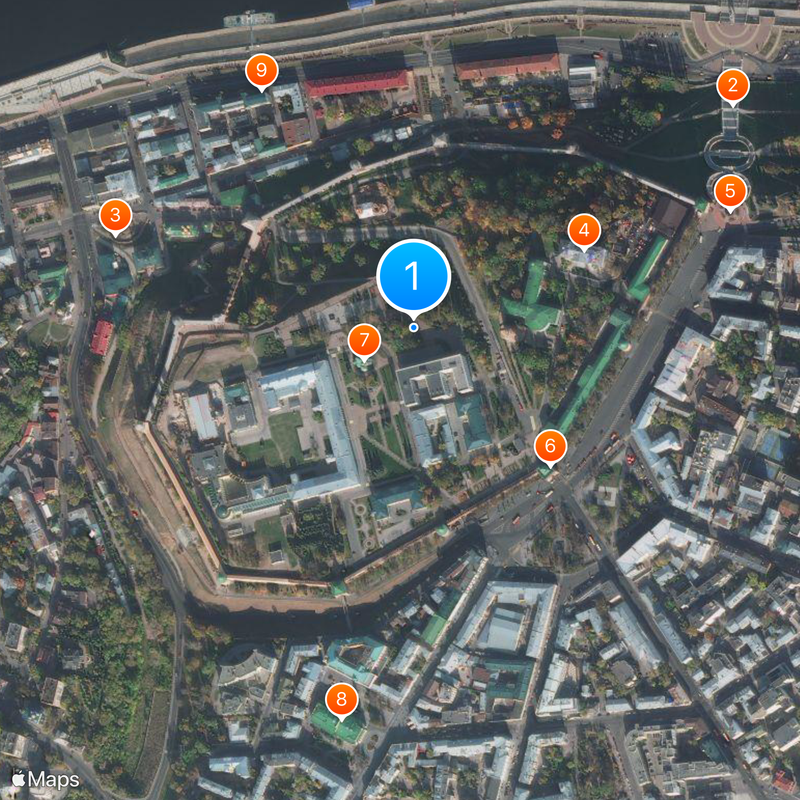 Nizhny Novgorod Kremlin Map