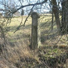 Kříž u rozcestí ke hřbitovu v Horní Poustevně