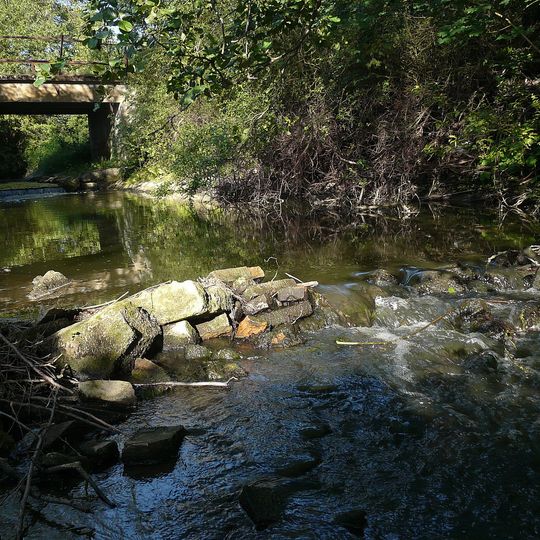 Most přes Klenici jižně od Obrubců