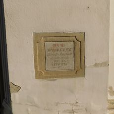 Pamětní deska posvěcení kostela svaté Anny v Huštěnovicích