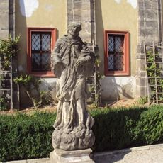 Socha svatého Jana Nepomuckého z mostu ve Stvolínkách