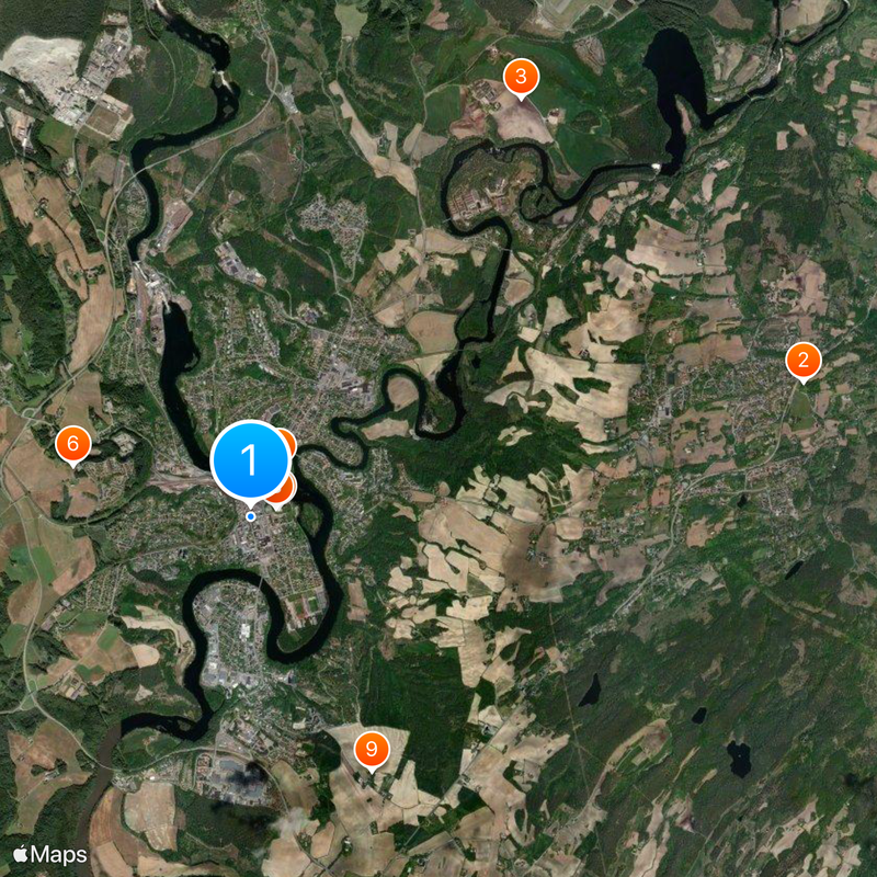 Hønefoss Map