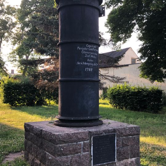 Denkmal für die erste deutsche Dampfmaschine bei Burgörner