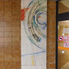 Ceramic sculpture at Na Homolce hospital