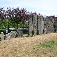 Neolithic menhir stone row